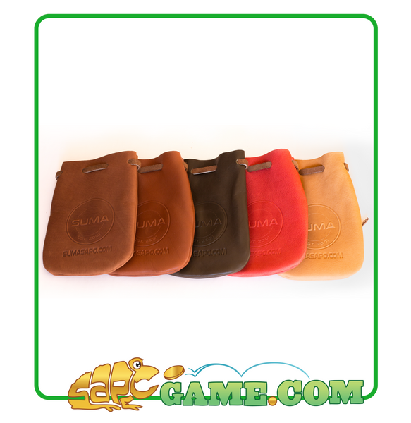 SUMA Juego de SAPO Game - Token Set - TAN Leather Pouch - FREE SHIPPING