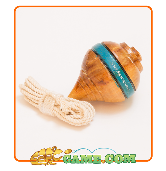 Peruvian & Authentic Wood Spinning Top - 4 PACK