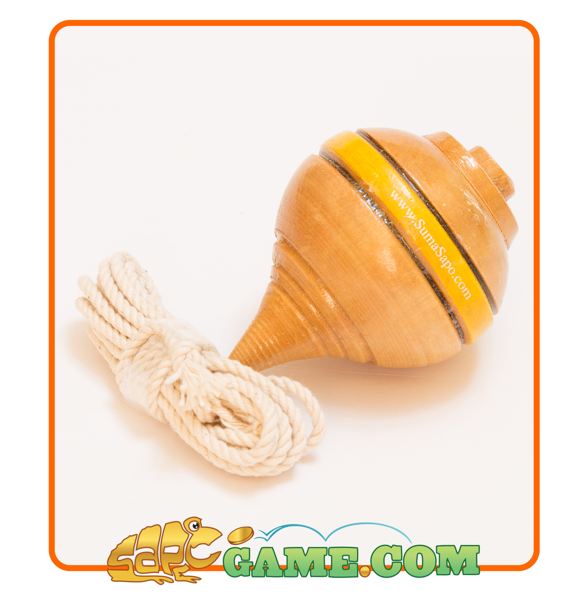 Peruvian & Authentic Wood Spinning Top - 4 PACK – SapoGame.com