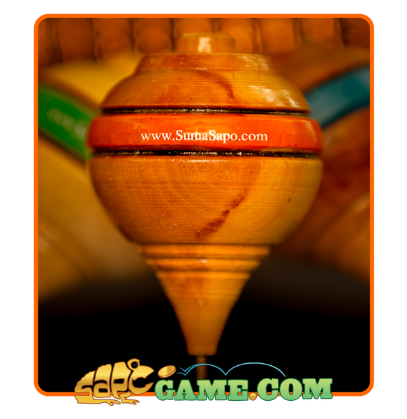 Peruvian & Authentic Wood Spinning Top - 4 PACK