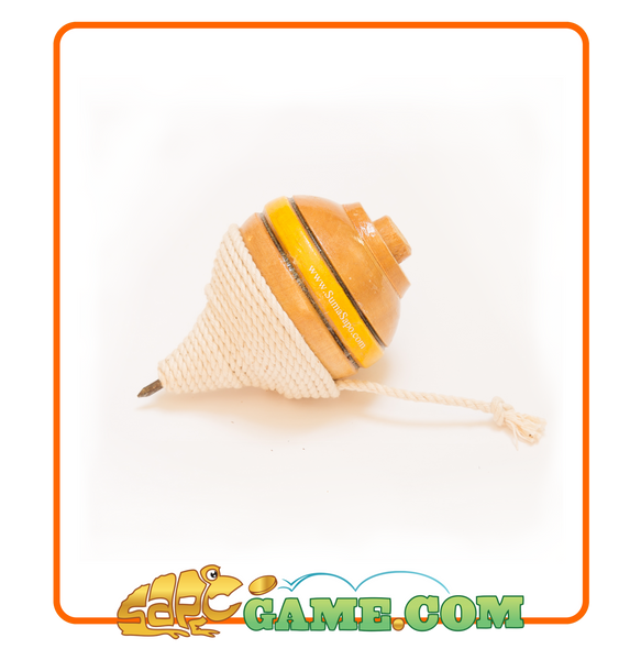 Peruvian & Authentic Wood Spinning Top - 4 PACK